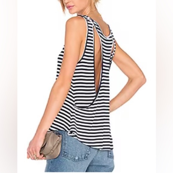 Share Macy Tank Lovers and Friends Color: Navy Stripe
Size: S - Picture 11 of 11